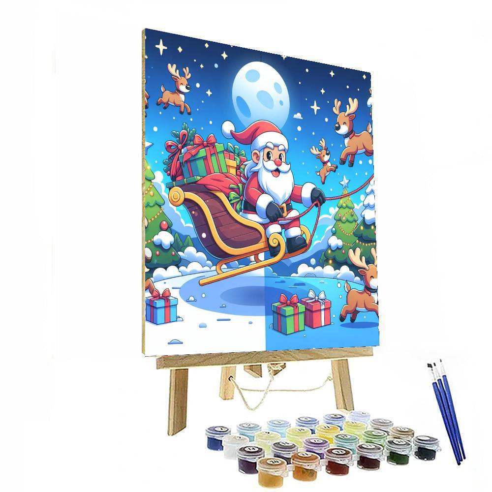 Magical Christmas Adventure Painting Number Kit