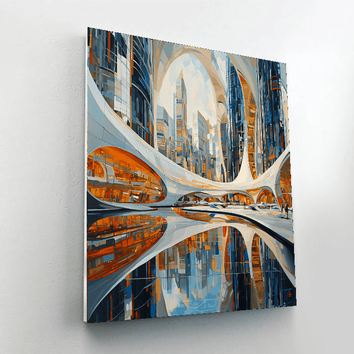 Zaha Hadid Inspired Utopian Visions  Paint By Numbers
