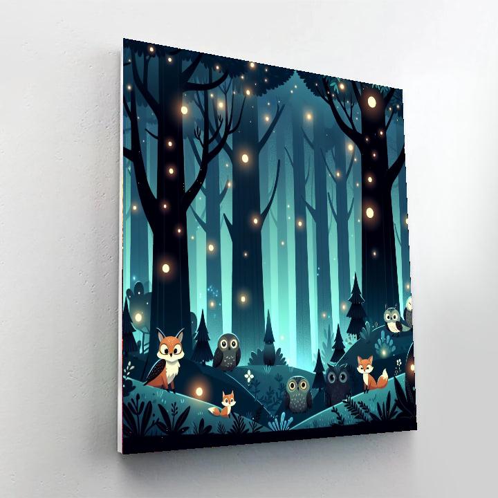 Mystery In The Enchanted Woods Paint By Numbers Art