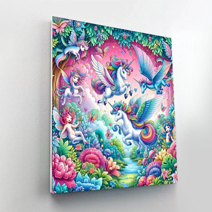 Mythical Creatures Galore Painting Number Kit