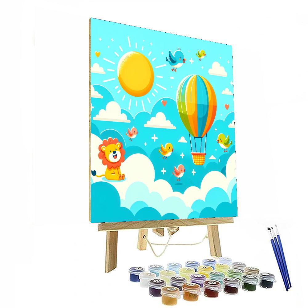 Spirited Sky Safari Number Painting