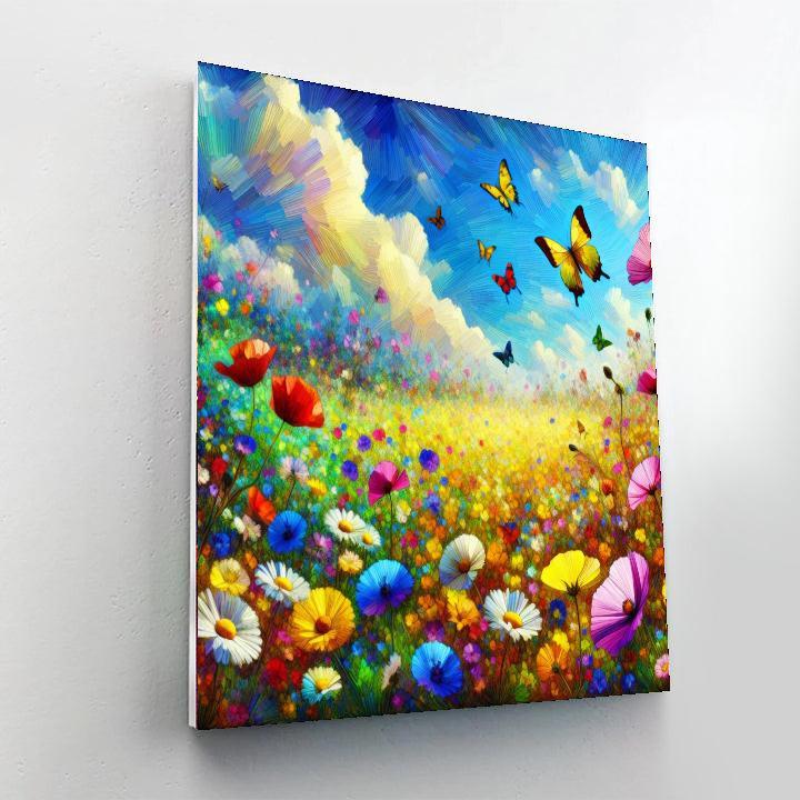 Sunny Meadow Of Joy Numbered Painting Kits