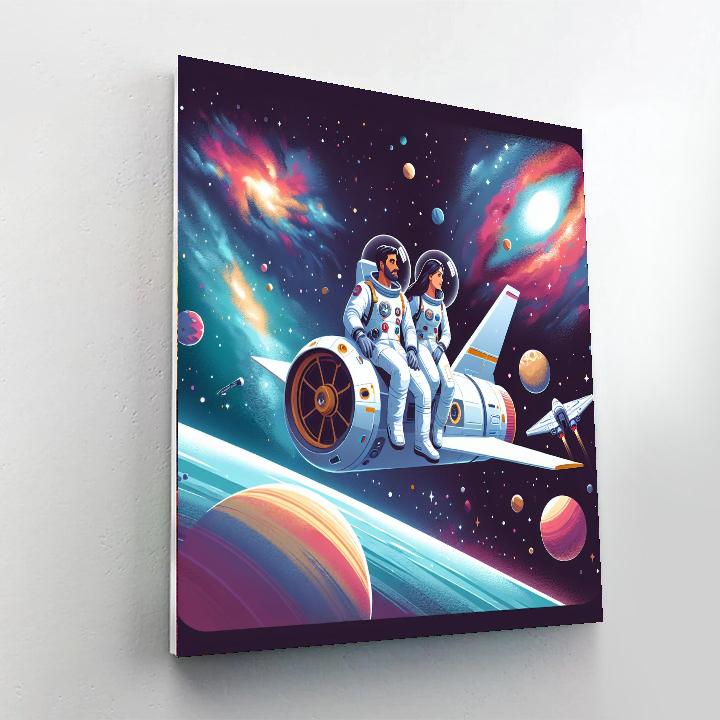 Space Travel Odyssey Painting Number Kit