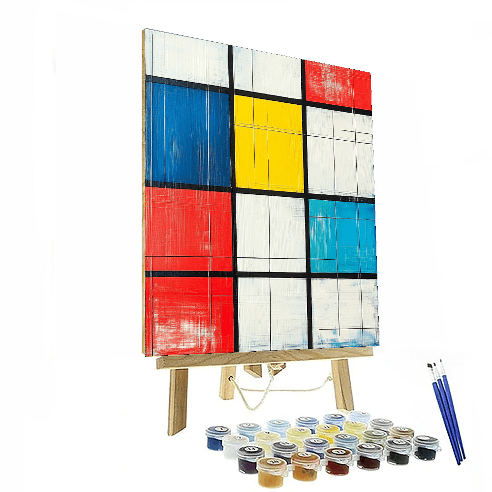 Piet Mondrian Inspired Bold Shapes Of Emotion  Paint By Numbers Art