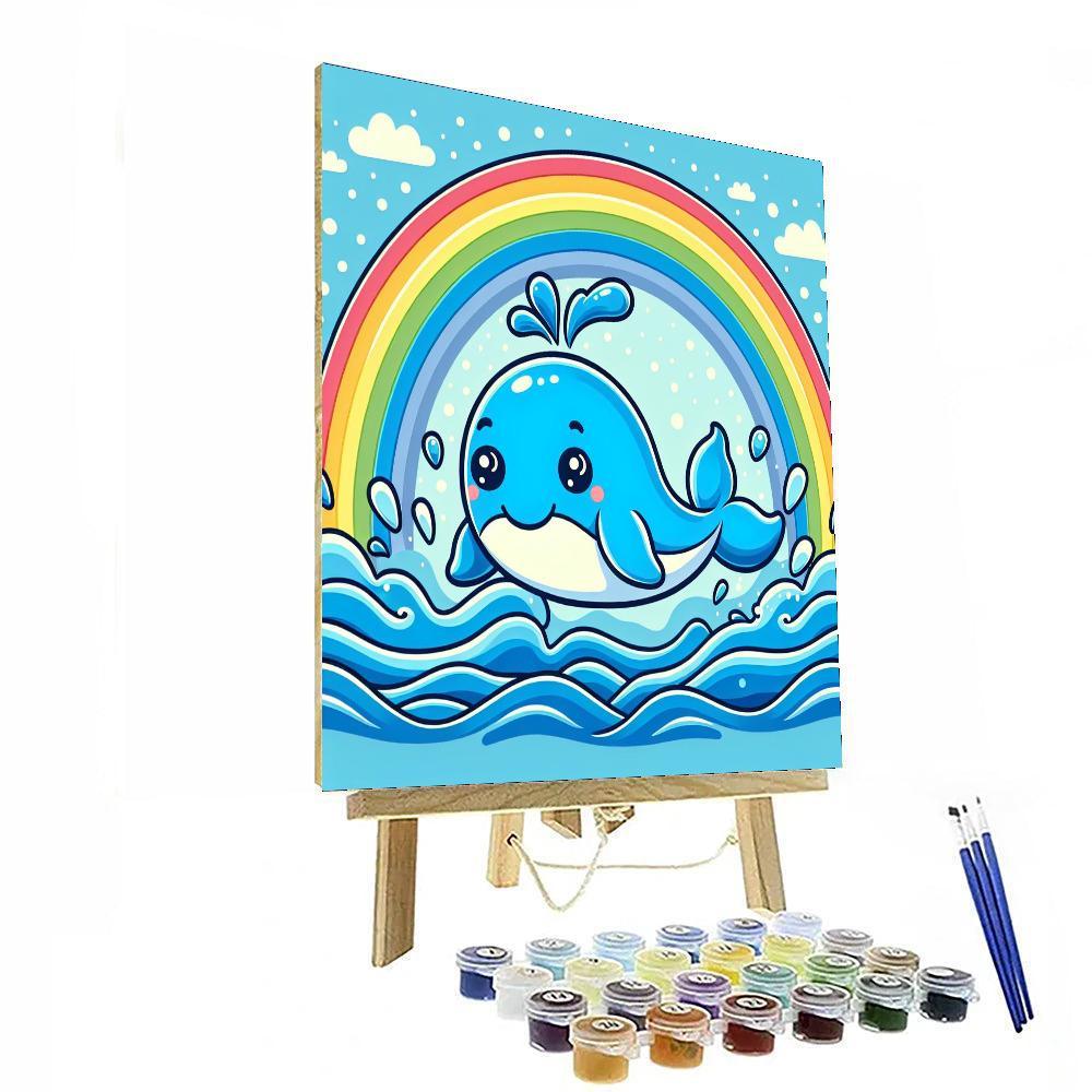 Rainbow Whale Paint By Number