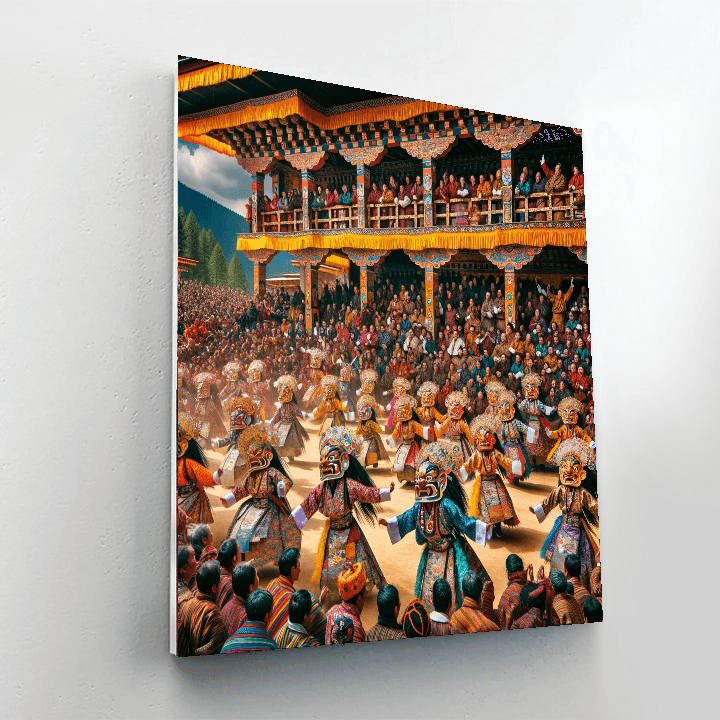 Wangdue Phodrang Tsechu Paint By Numbers Kits