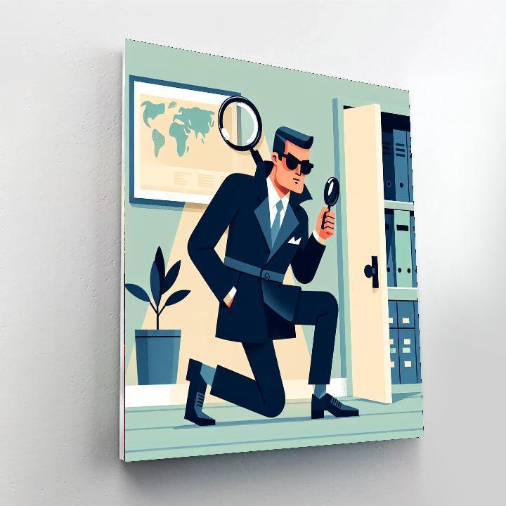 Secret Agent Adventure DIY Paint By Numbers