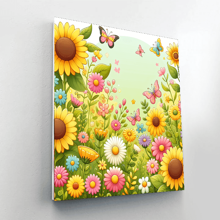 Nature's Whimsy Garden Escape Numbered Painting Kits