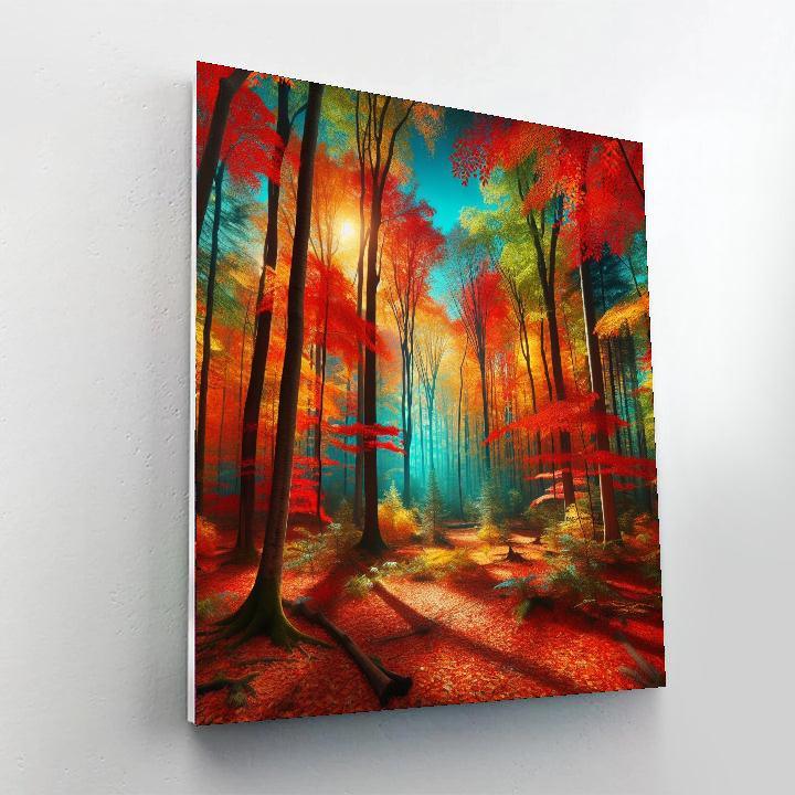 Autumn Woodland Retreat Paint By Number