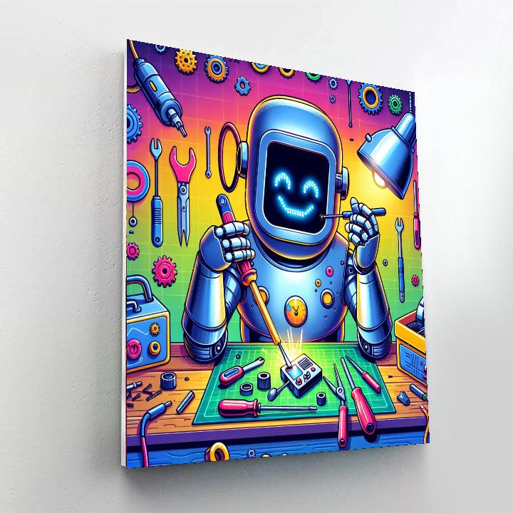 Robot's Invention Lab DIY Paint By Numbers