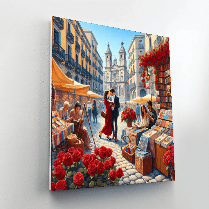 Dia De Sant Jordi - Barcelona Numbered Painting Kits