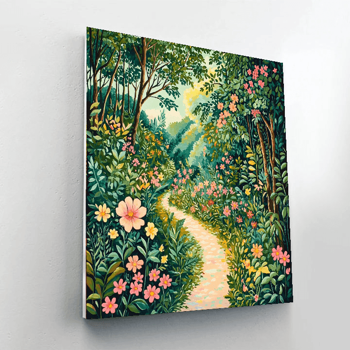 Henri Rousseau Inspired Magical Forest Path  Paint By Numbers Art