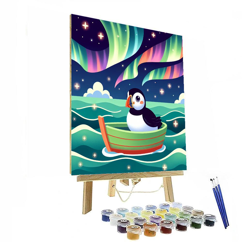 Puffin's Northern Lights Cruise Paint By Numbers Kits