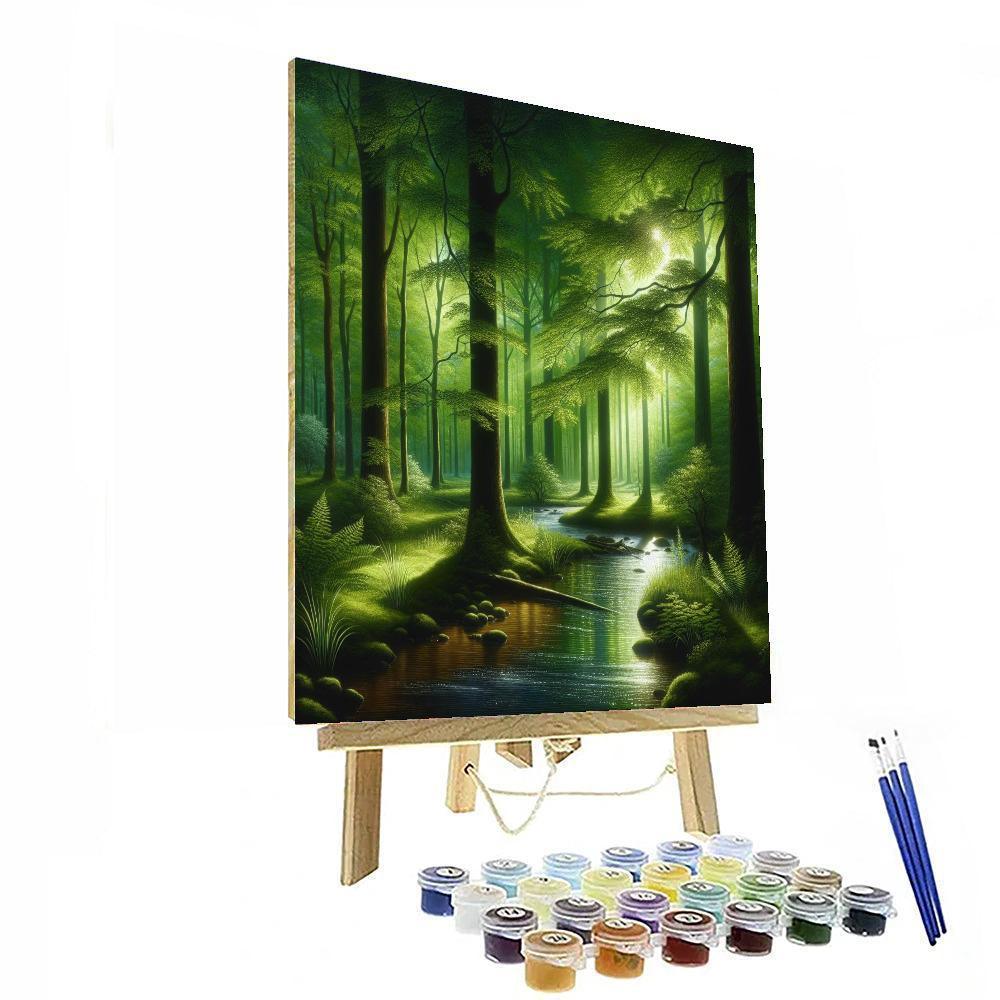 Forest Whisperer Hideaway Painting By Numbers Kit