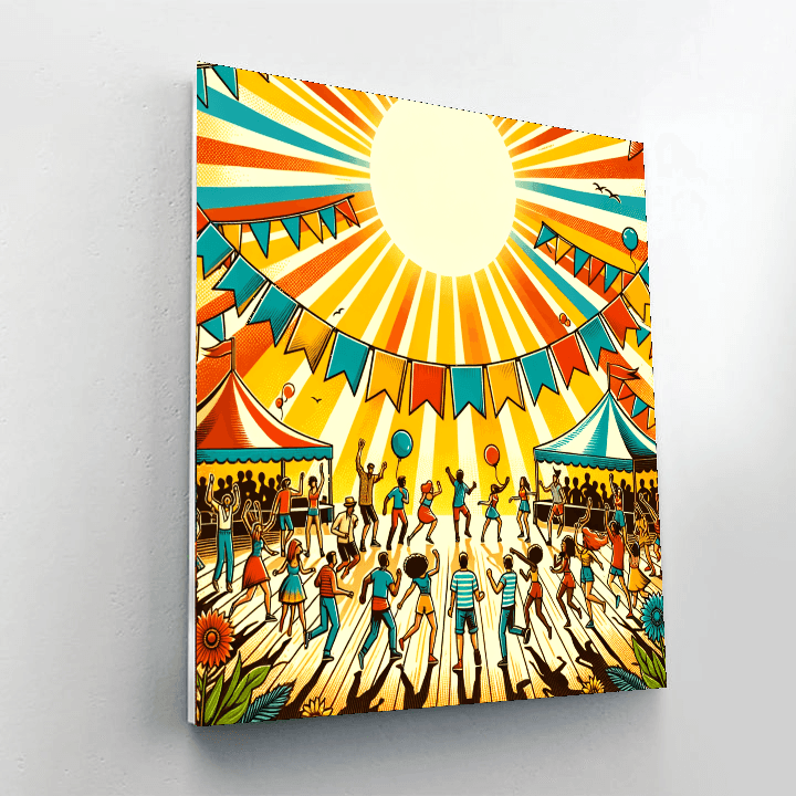 Summer Festival Painting By Numbers Kit