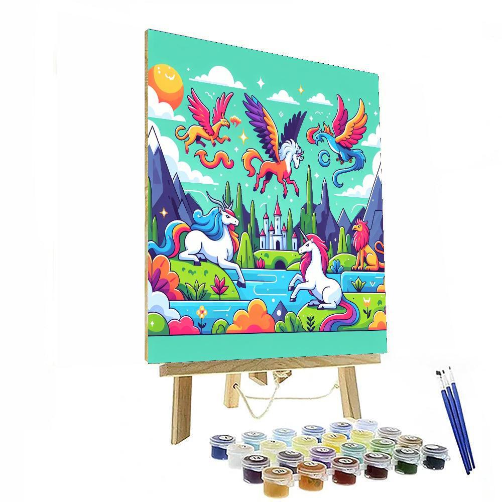 Mythical Beasts Unleashed Paint By Numbers