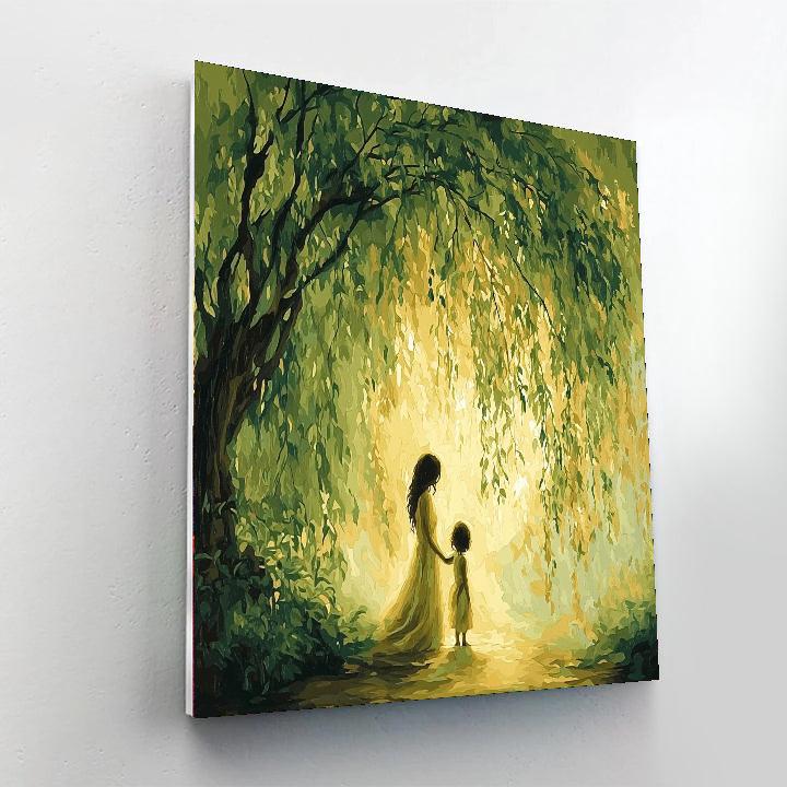 Under The Willow's Embrace Paint By Number