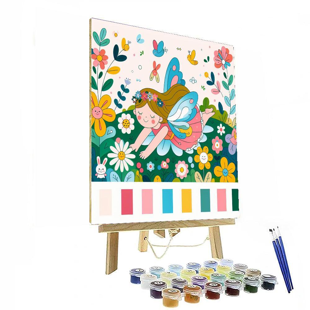 Gentle Forest Fairy Number Painting