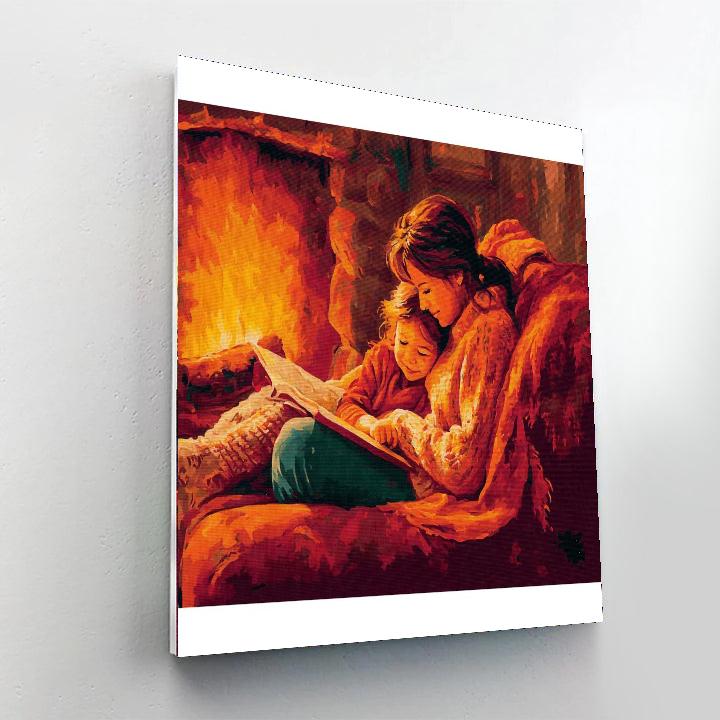 A Cozy Evening By The Fire Paint By Color