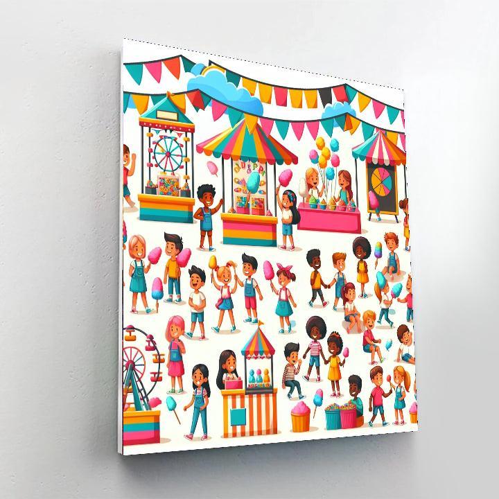 Summer Carnival Celebration Paint By Numbers Kits