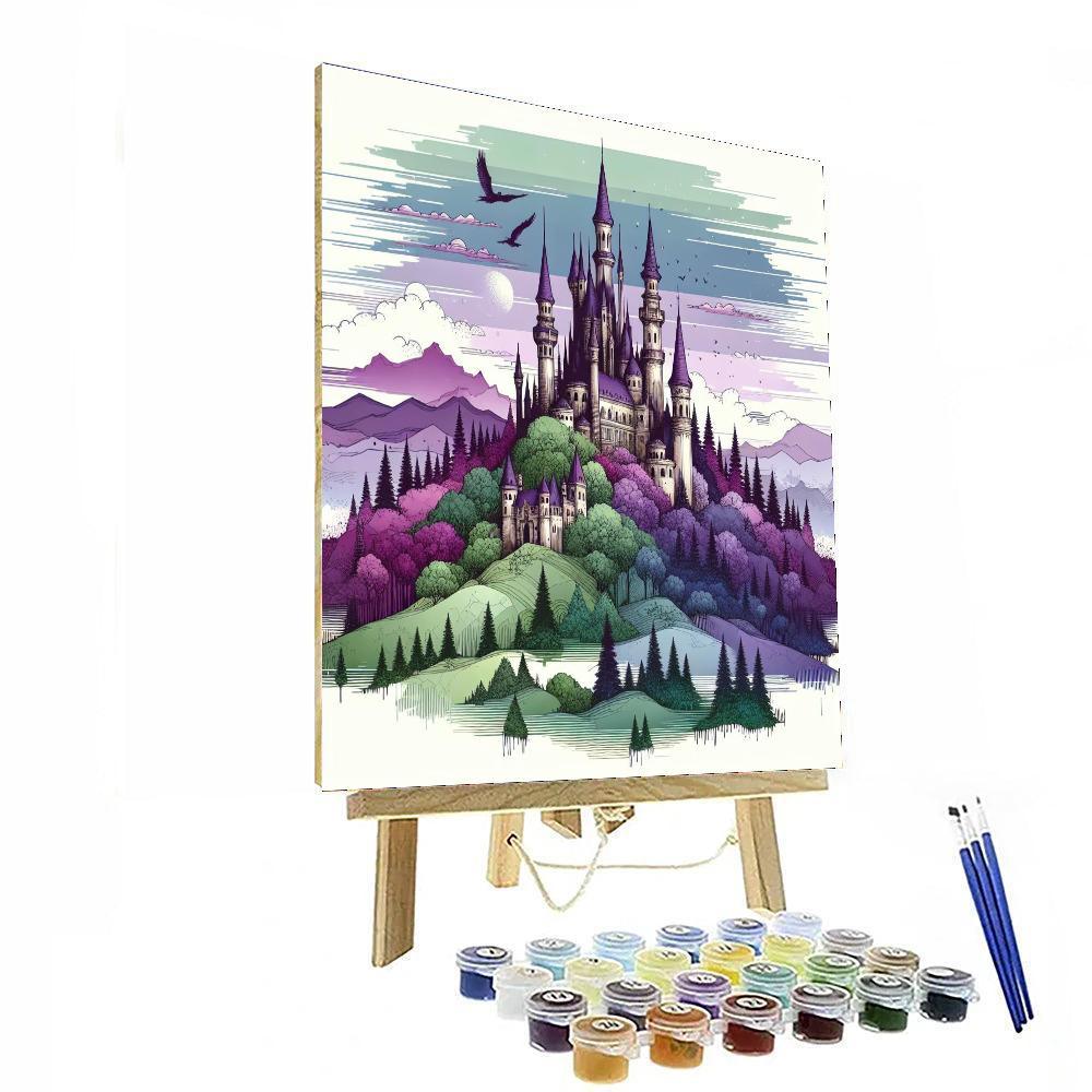 Enchanted Castle Views Number Painting