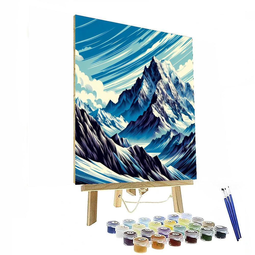 Adventurous Mountain Ascent DIY Paint By Numbers