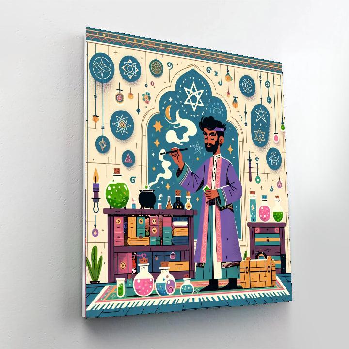 Wizard's Spellbook Workshop DIY Paint By Numbers