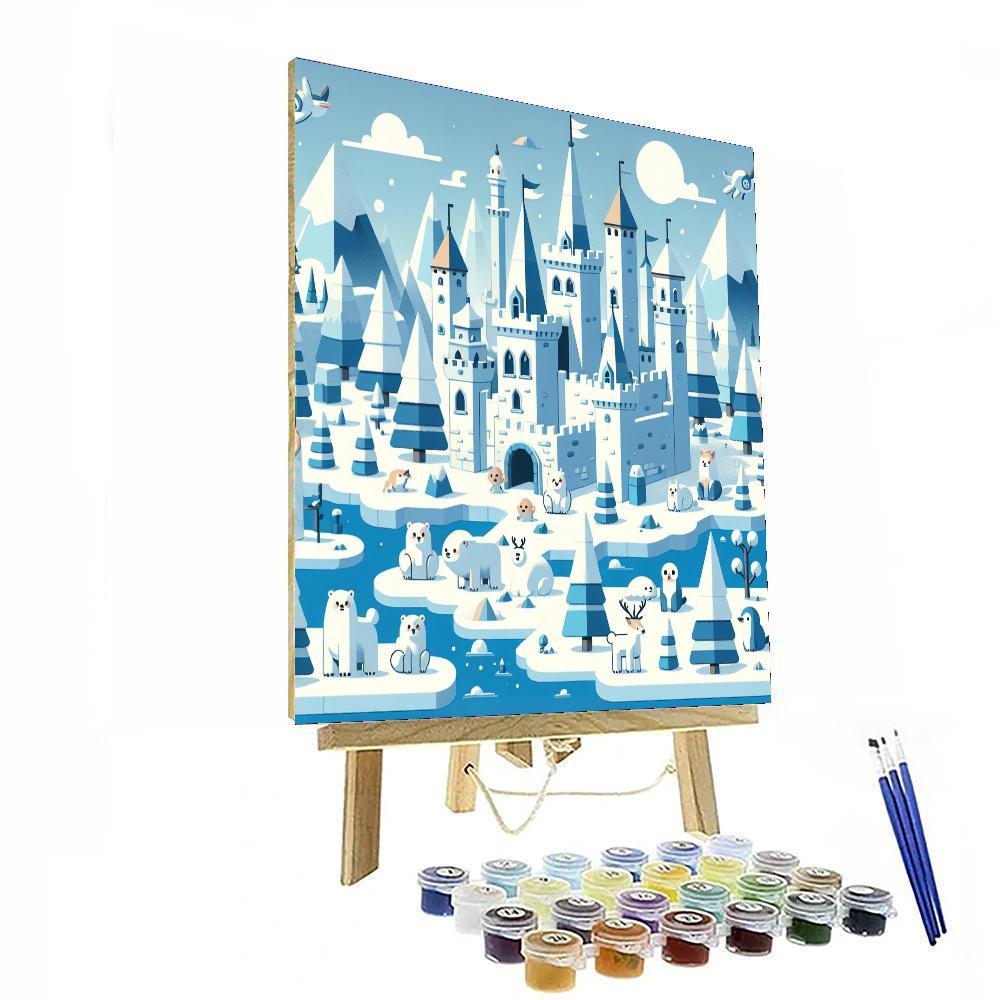 Kingdom Of Ice And Snow Paint By Numbers Art