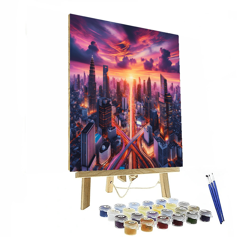 Aerial Cityscape View - DIY Painting By Numbers Kit – Artistry Rack