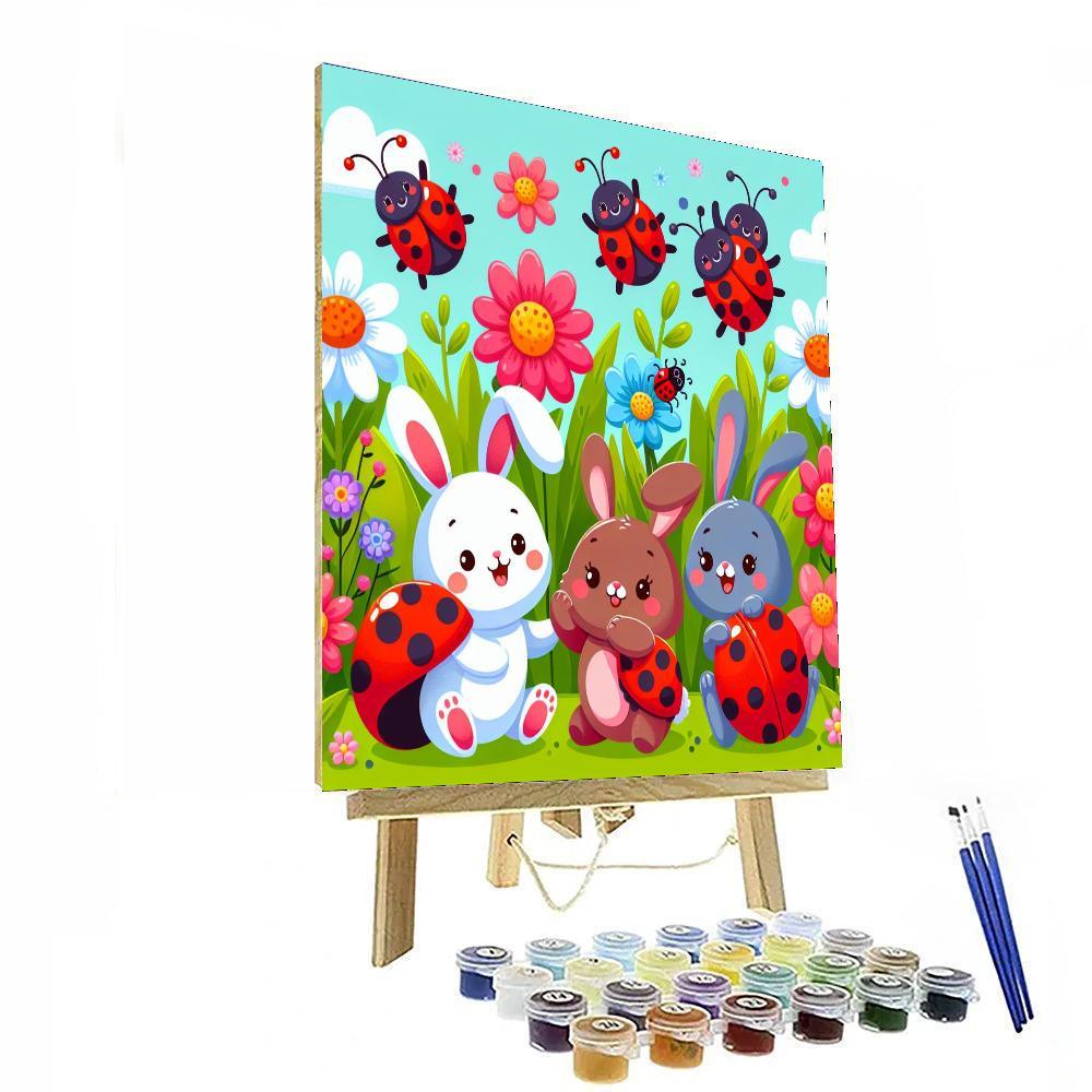 Cheerful Garden Creatures Painting By Numbers Kit