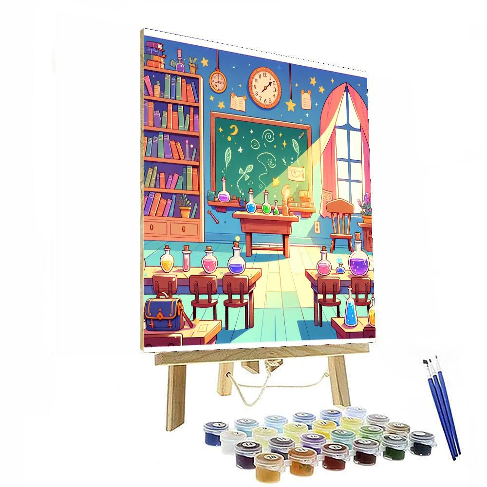 Magic School Classroom Numbered Painting Kits