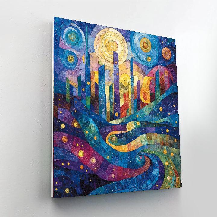 Paul Klee Inspired Cosmic Connections  DIY Paint By Numbers