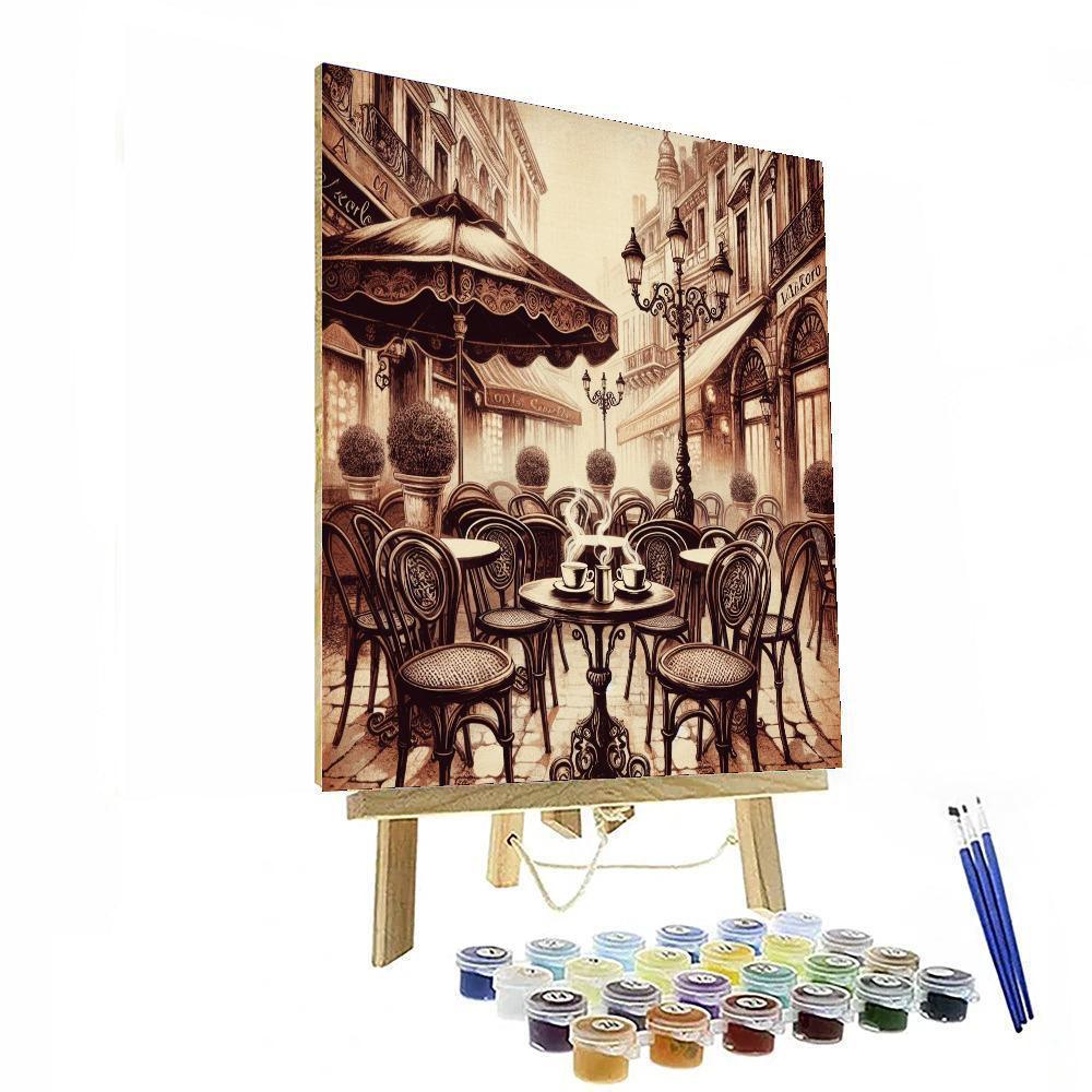 Charming Vintage Café Paint By Number