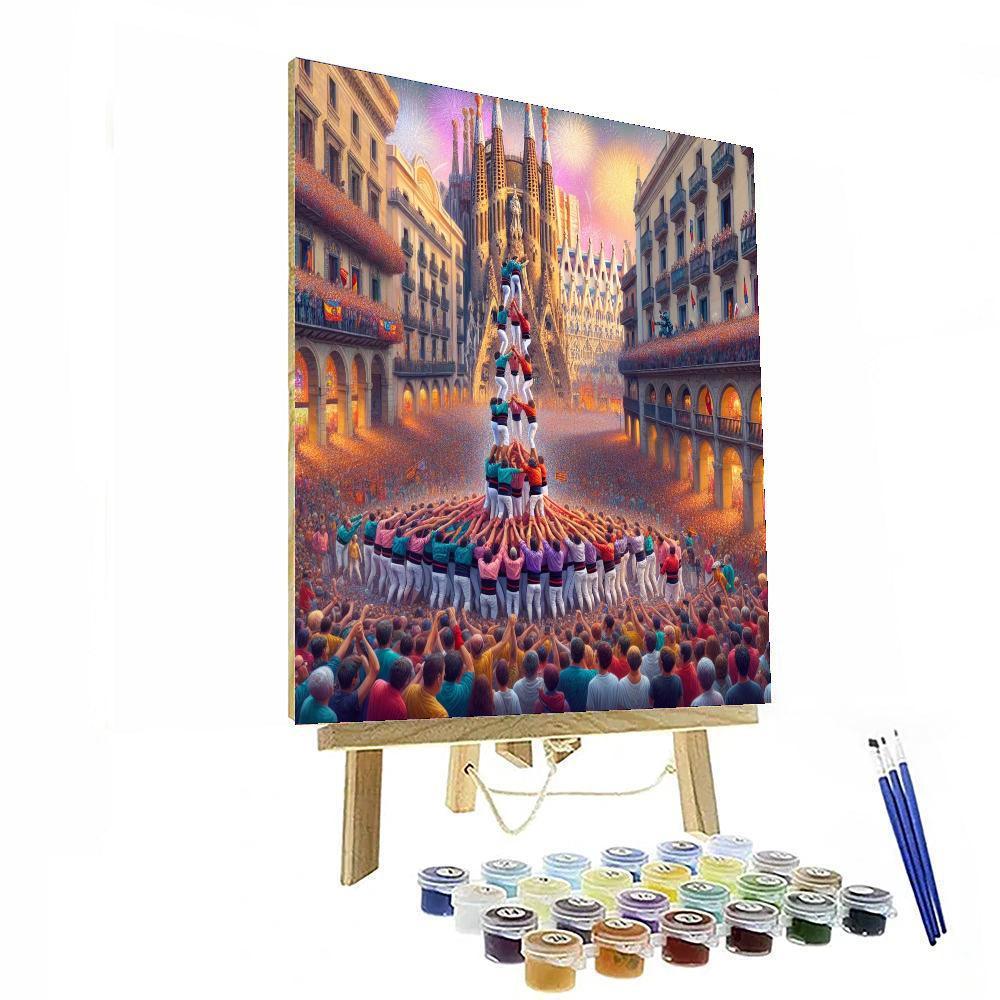 La Merce Festival - Barcelona, Spain Painting By Numbers Kit