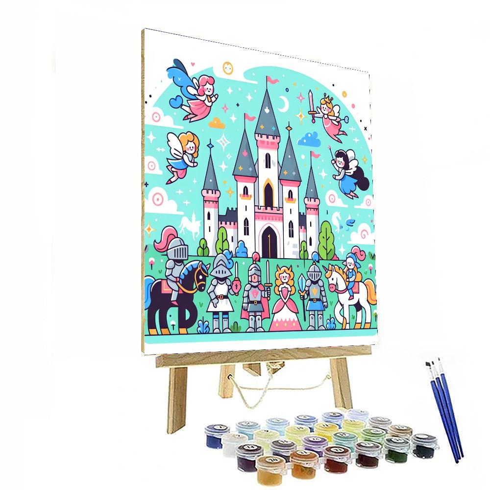 Magical Kingdom Castles Painting Number Kit