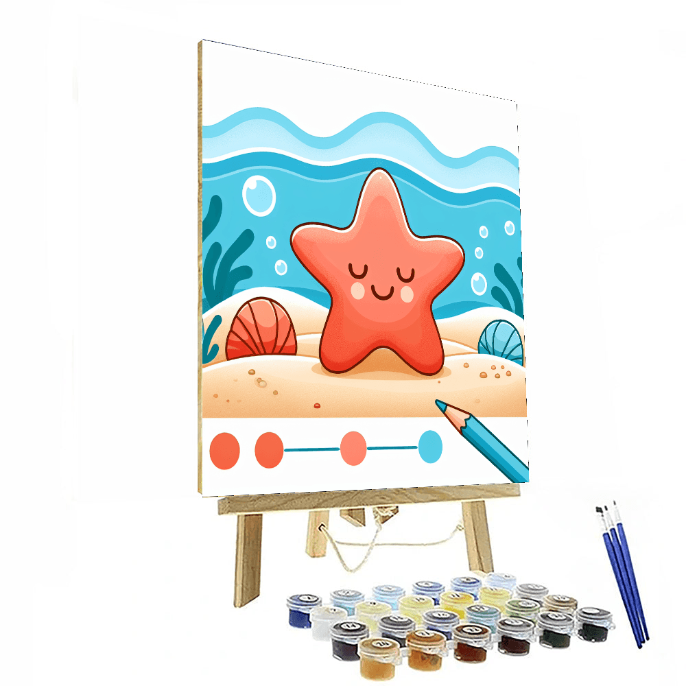 Sociable Starfish Number Painting