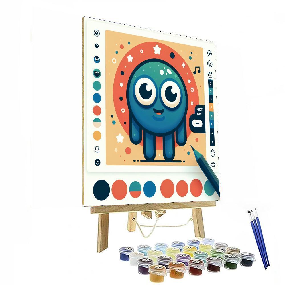 Silly Little Monster Paint By Number
