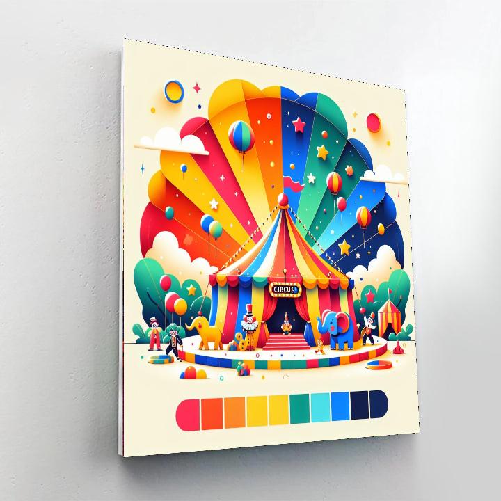 Creative Circus Painting Number Kit