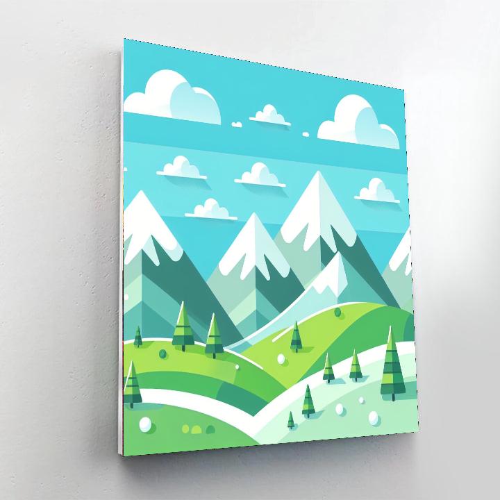 Majestic Mountain Mystery Painting Number Kit