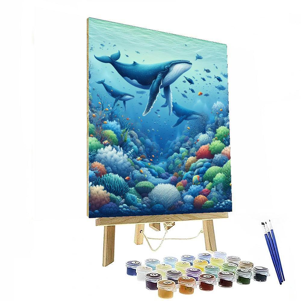 Ocean Adventure With Whales Paint By Numbers