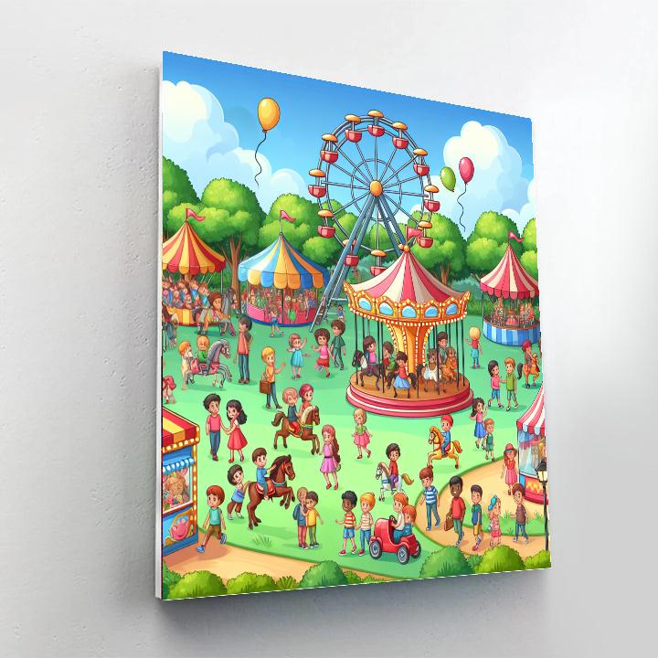 Funfair Extravaganza DIY Paint By Numbers