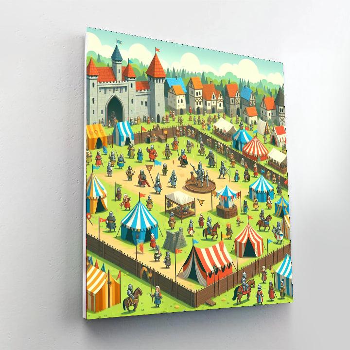 Majestic Medieval Festival Numbered Painting Kits