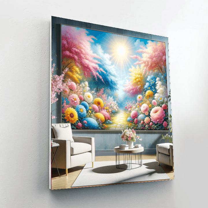 Bright Floral Dreams DIY Paint By Numbers