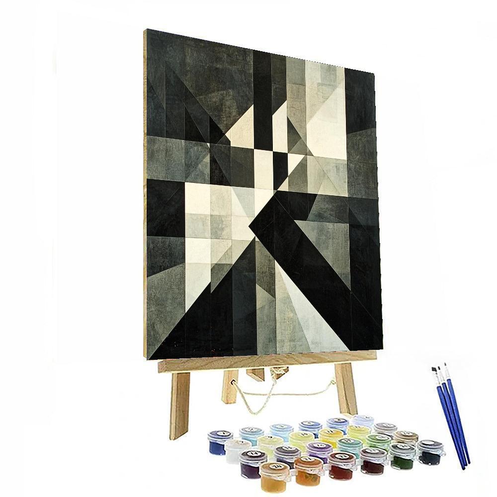 Kazimir Malevich Inspired Symphony Of Angles  Numbered Painting Kits