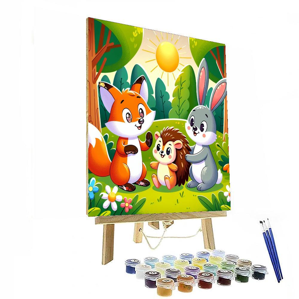 Wonderland Animals Painting Number Kit
