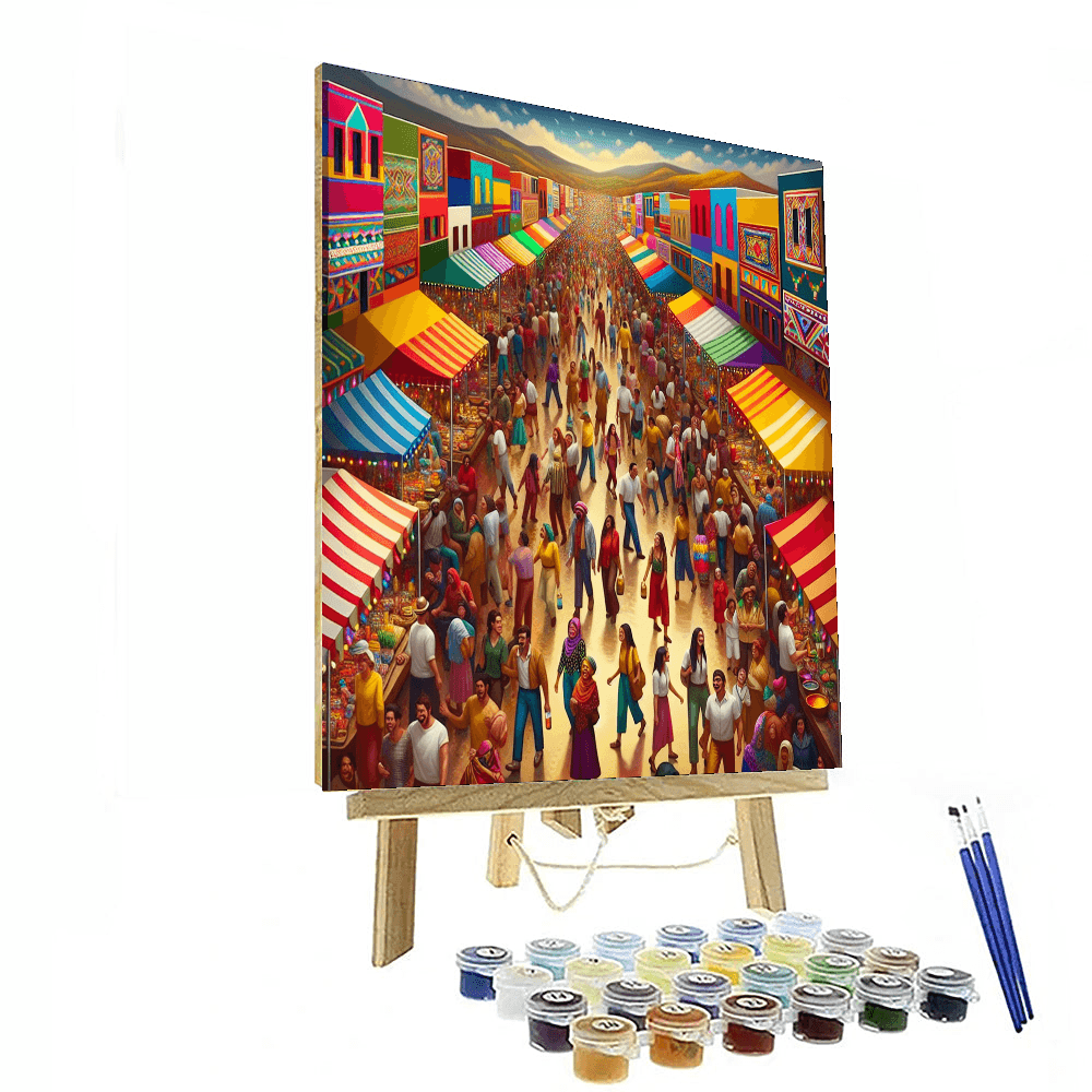 Cheerful Village Festival DIY Paint By Numbers