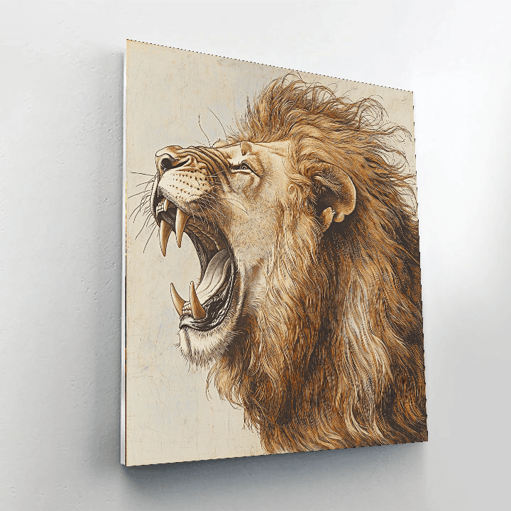 Albrecht Dürer Inspired Wild Roar  Paint By Numbers