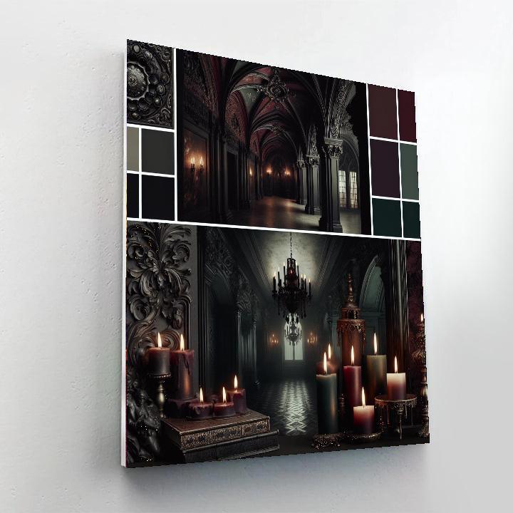 Gothic Enigma Abode Painting Number Kit