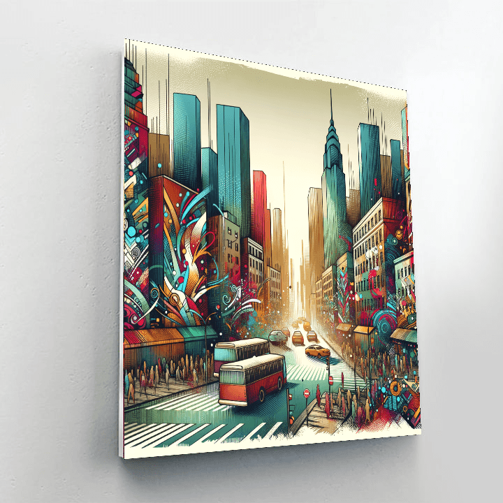 Dynamic Street Art Paint By Color