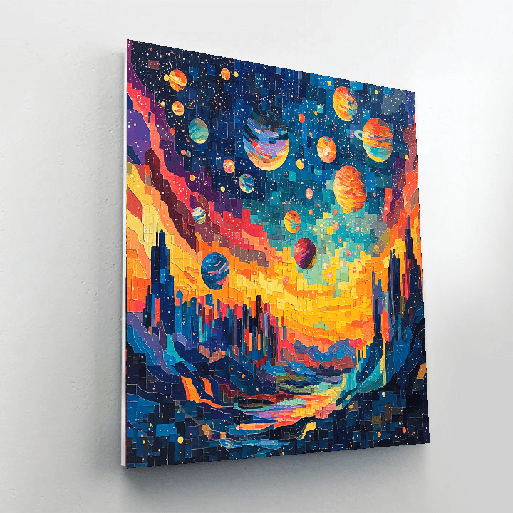 Michelangelo Inspired The Solar Sistine  Paint By Numbers Art